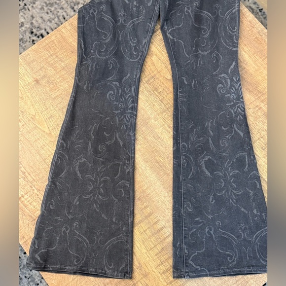 L'AGENCE Grey Patterned Flare Jeans-Size 29 - Picture 9 of 9